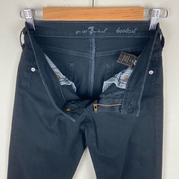 7 For All Mankind Original Bootcut Jeans - Rinsed Black - Picture 8 of 8